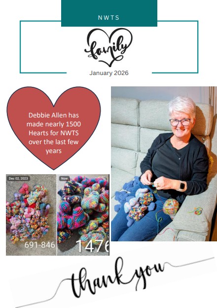 Debbie Allen 1500 Hearts made